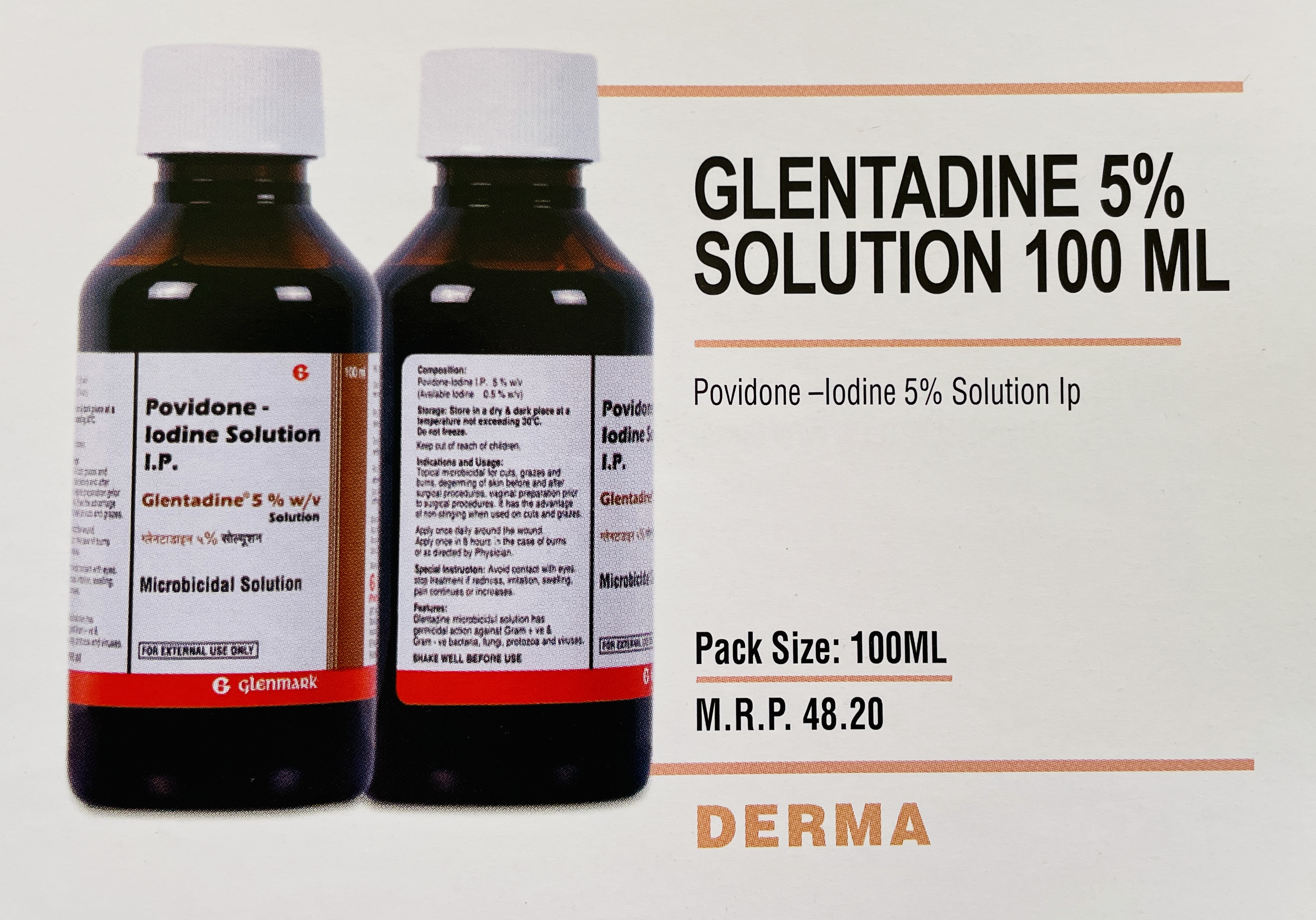 GLENTADINE 5% SOLUTION 100 ML