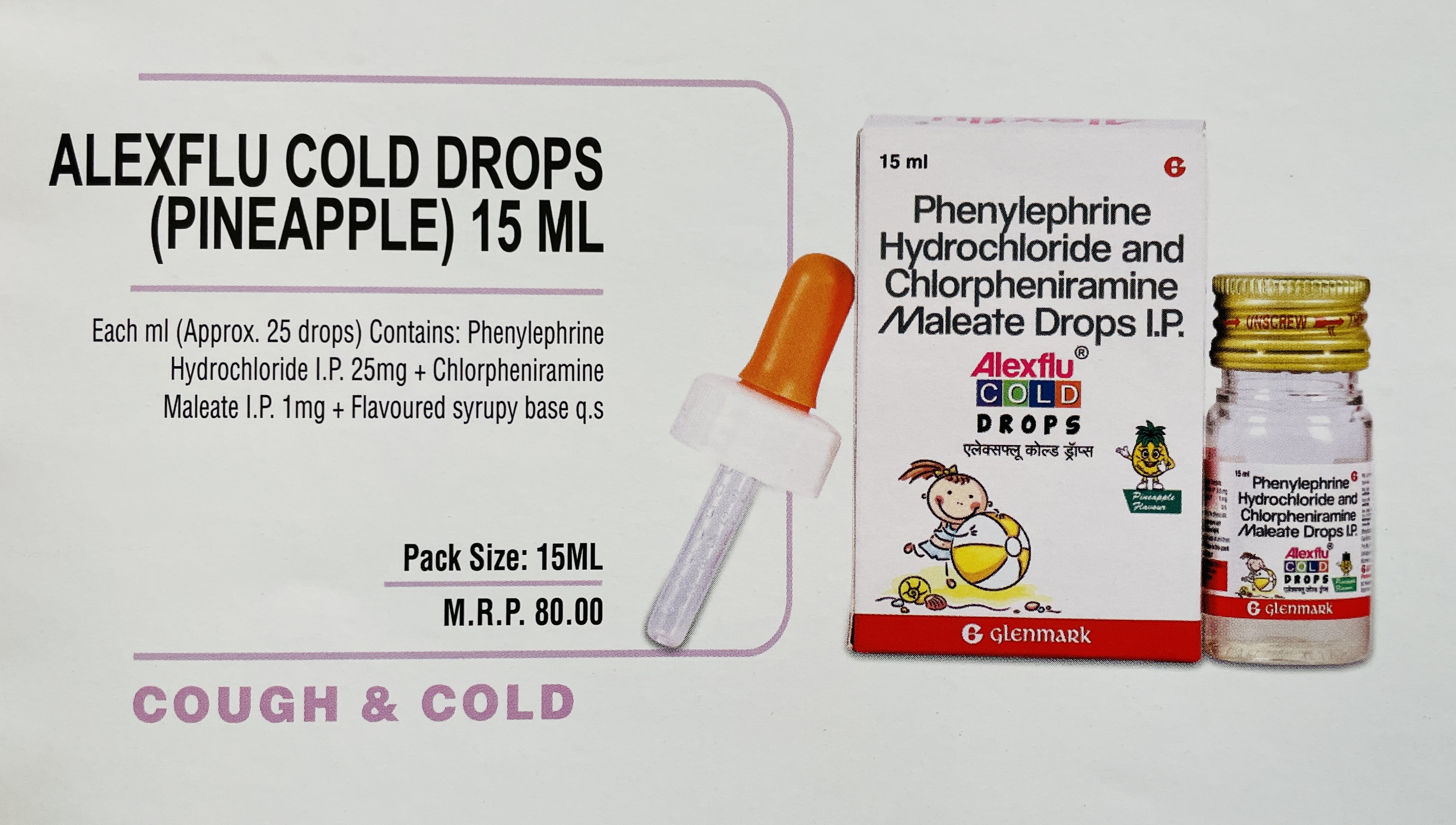 ALEXFLU COLD DROPS (PINEAPPLE)