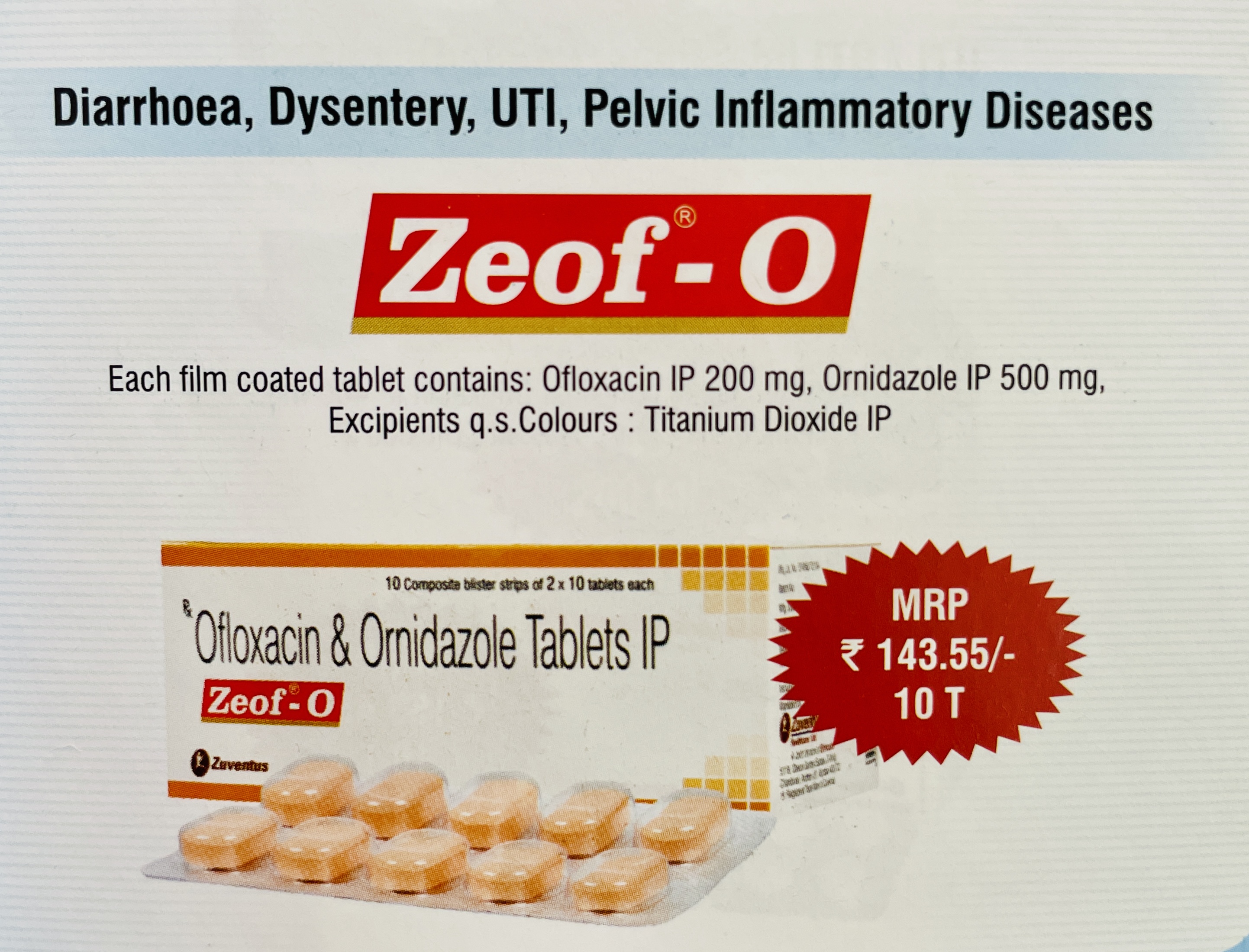 ZEOF O TABLET