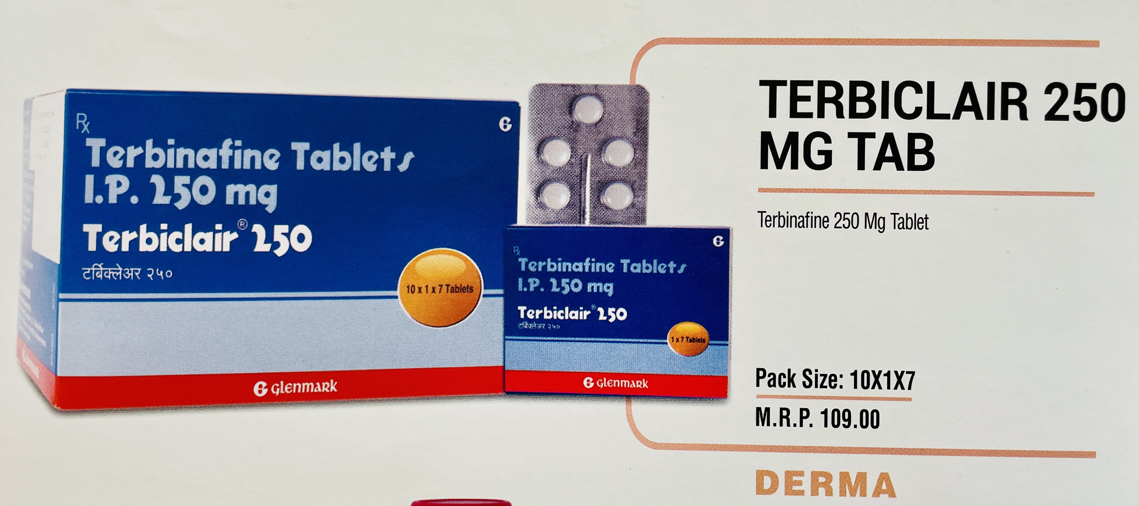TERBICLAIR 250 MG TAB