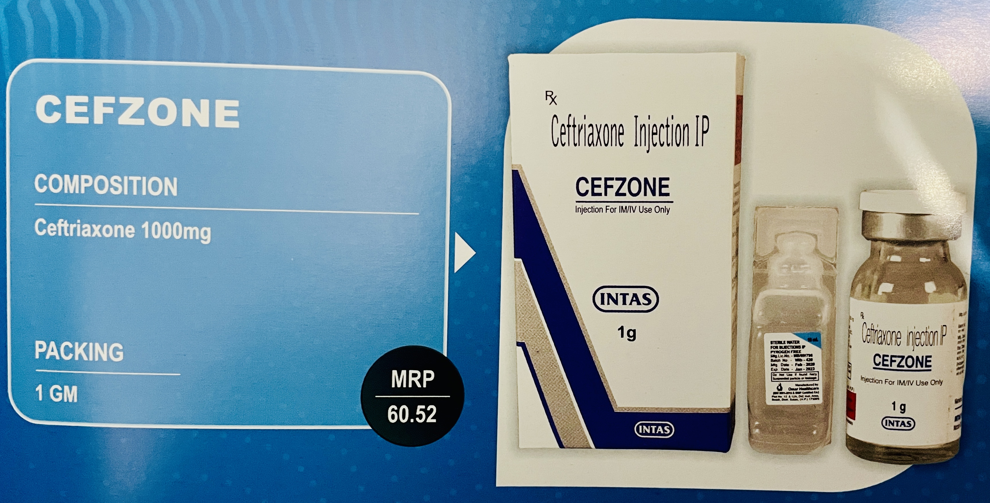 CEFZONE 1000INJ.