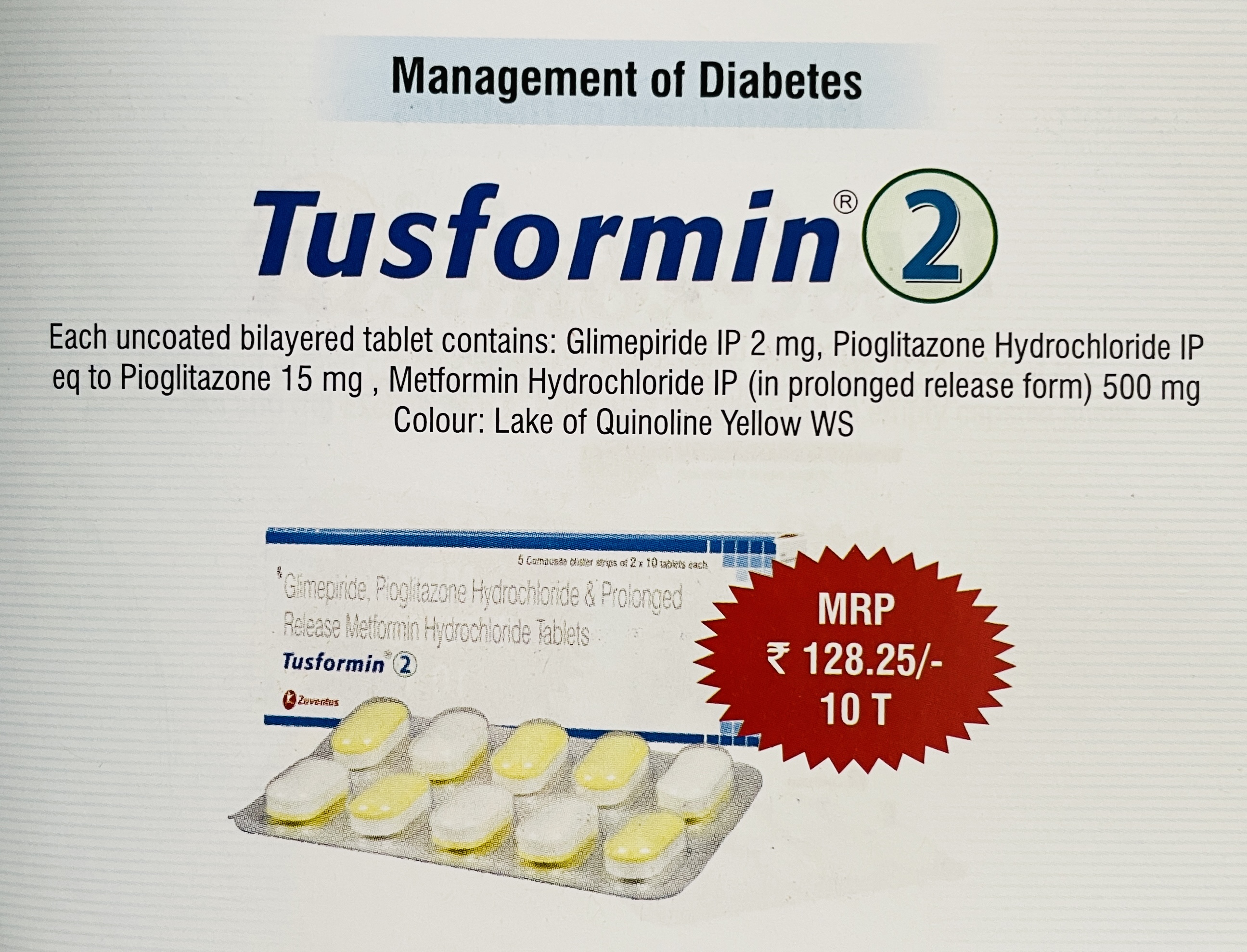 TUSFORMIN 2 TABLET