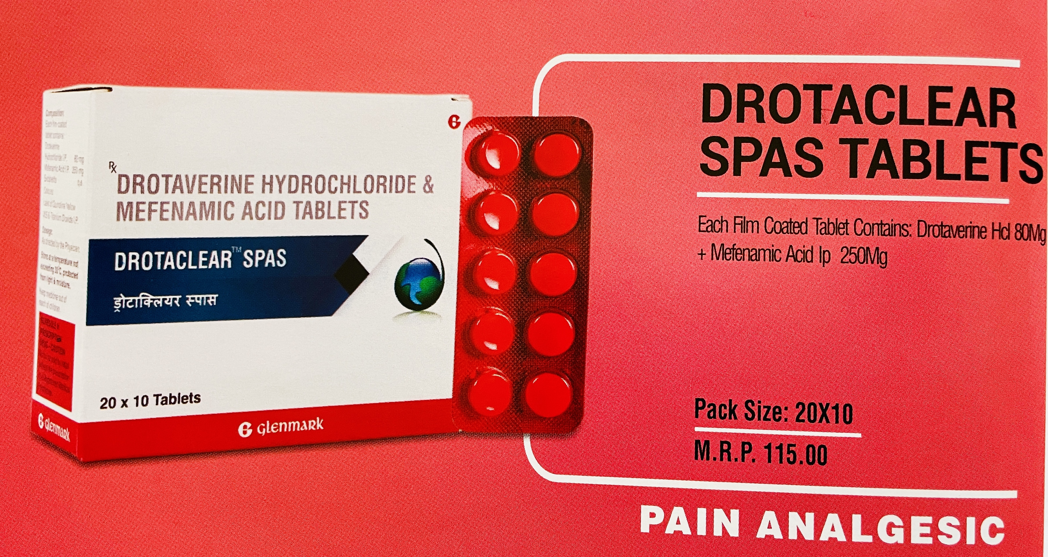 DROTACLEAR SPAS TABLETS