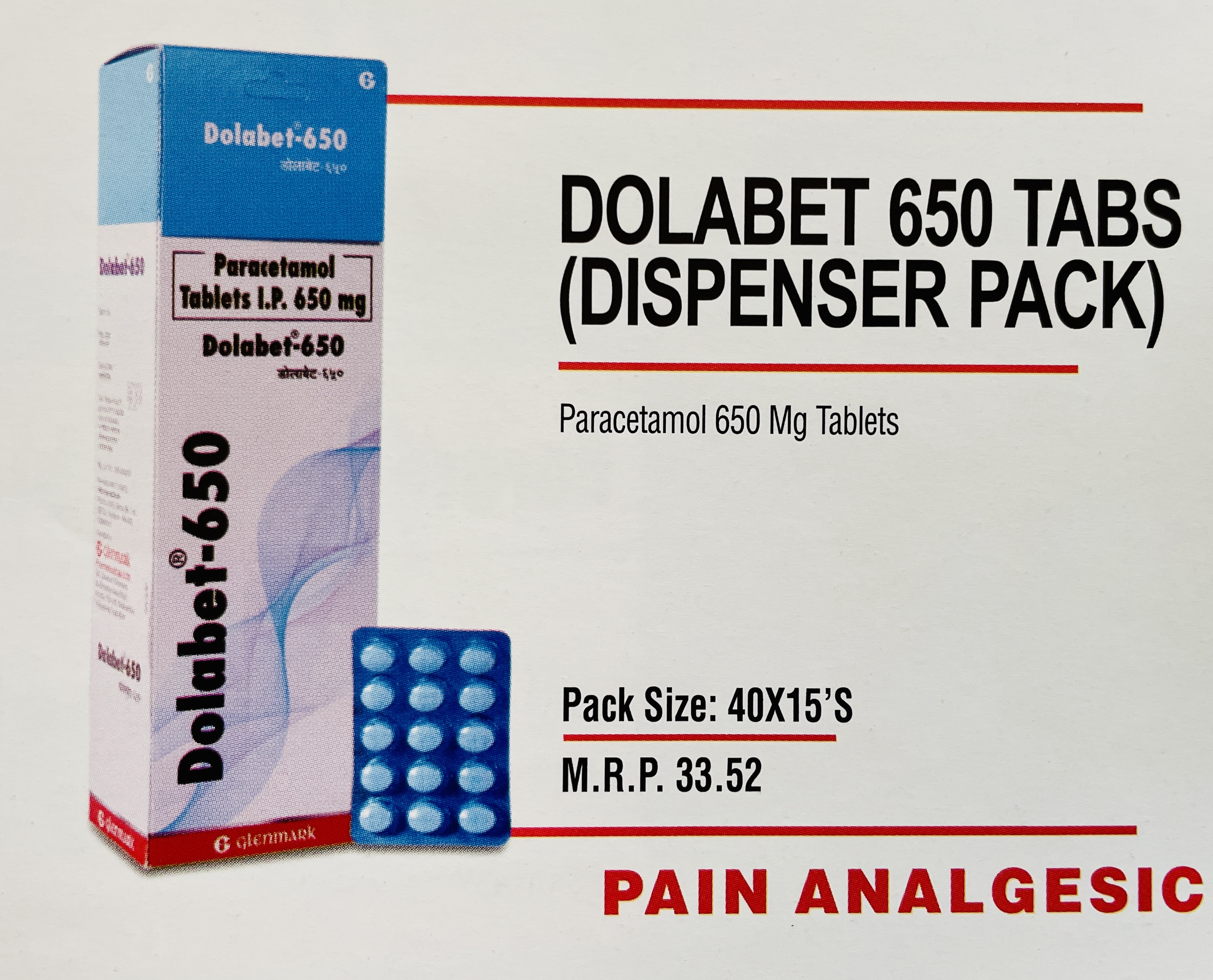 DOLABET 650 TABS (DISPENSER PACK)