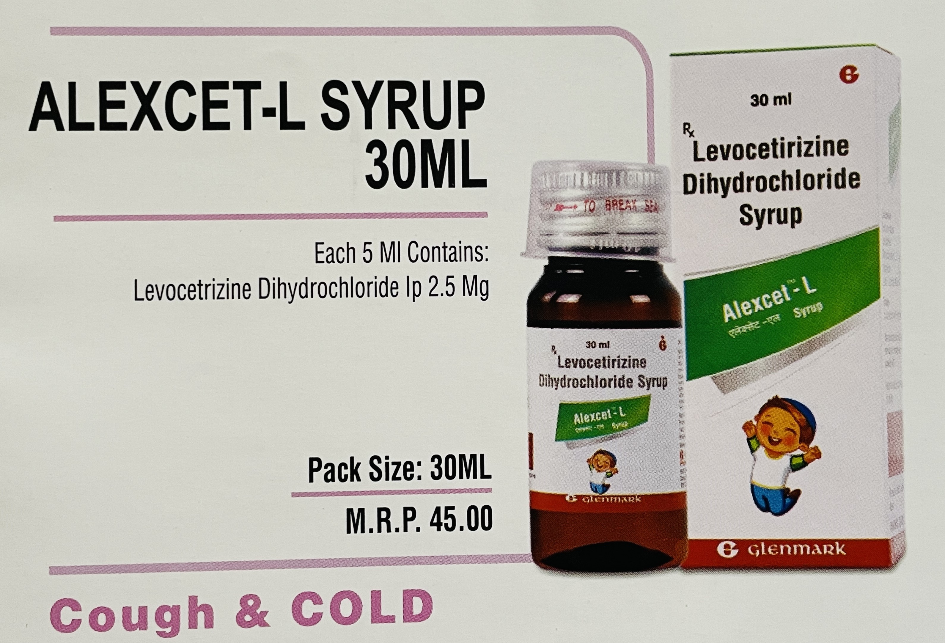 ALEXCET-L SYRUP 30ML
