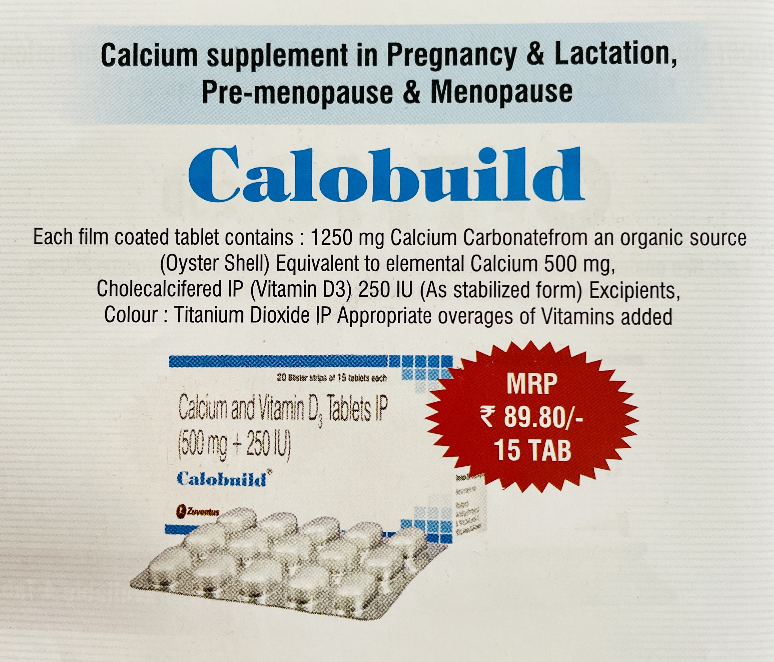 CALOBUILD TABLETS