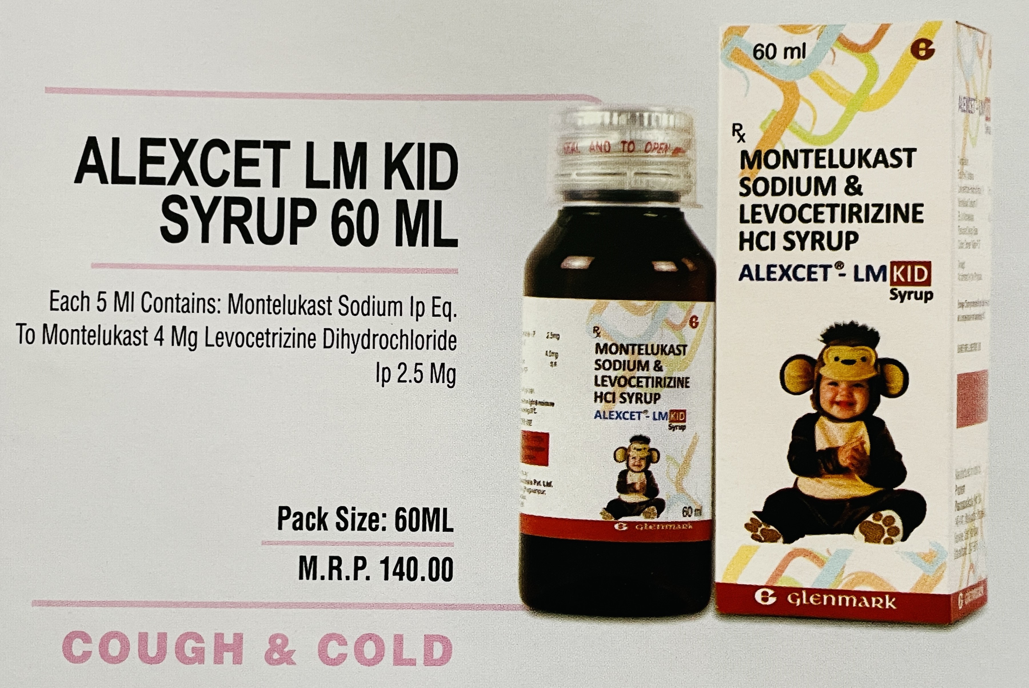 ALEXCET LM KID SYRUP 60 ML