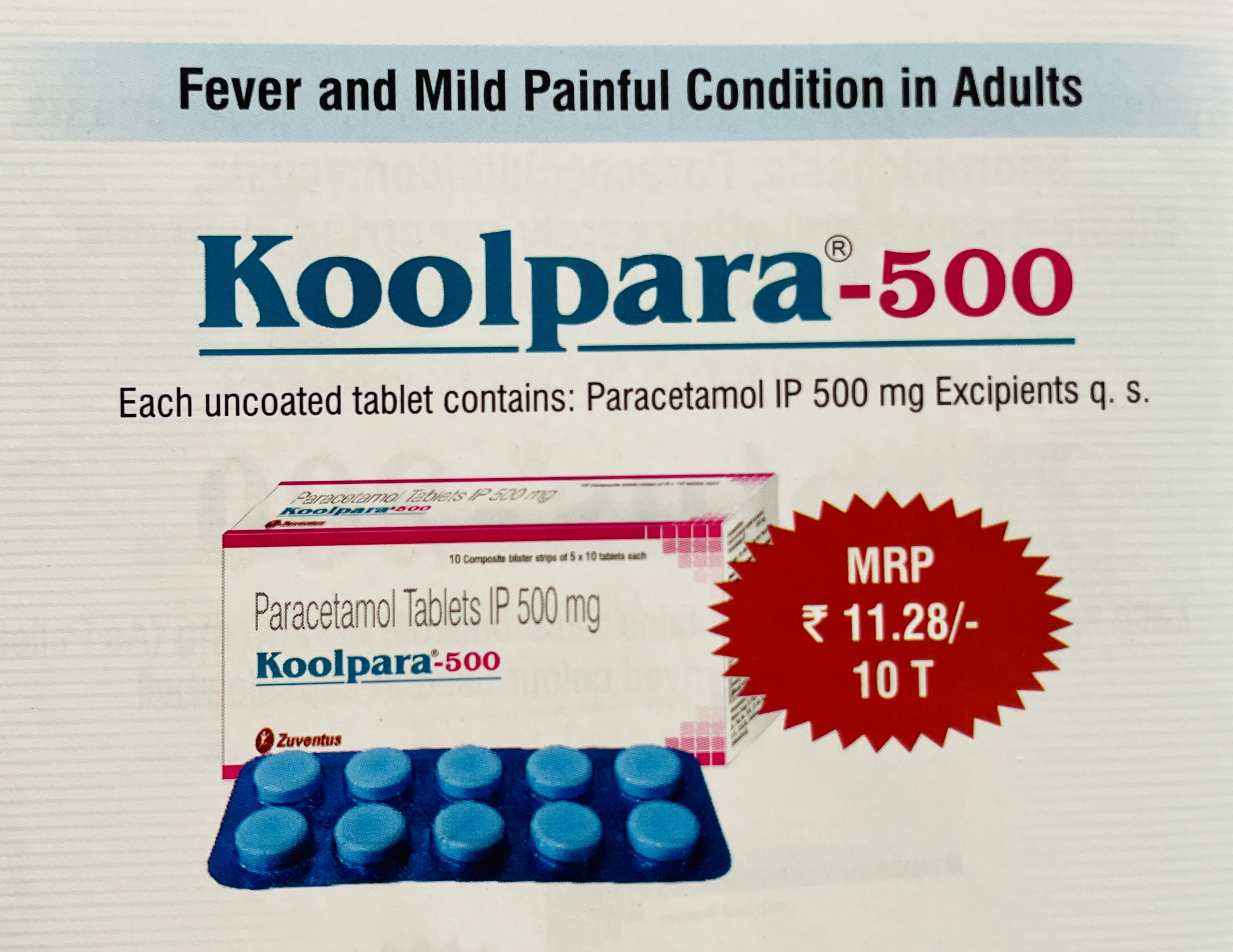 KOOLPARA - 500 TABLET